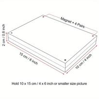 4x6 colių akrilinis nuotraukų rėmelis, dvipusis skaidrus berėmis nuotraukų rėmelis su magnetiniu stovu, skaidrus nuotraukų rėmelis 10*15cm/4*6in