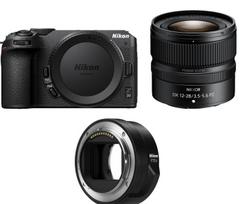 Skaitmeninis fotoaparatas Nikon Z 30, (Z30) + NIKKOR Z DX 12-28mm f/3.5-5.6 PZ VR + FTZ II Adapter