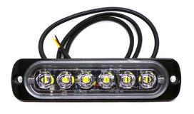Atbulinės eigos žibintas 6 LED 12V-24V, baltas, visureigis