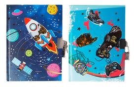 Užrašų knygelė - dienoraštis COSMOS & JUMP, MP, A5, 80 lapų, 80gsm, su spynele
