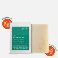 Gruum Sapa Zero Plastic Body Bar kietas muilas kūnui su pipirmėte ir aguonomis, 95 g
