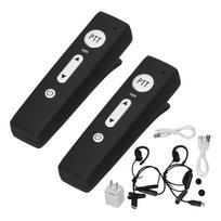 A01 Bluetooth Mini Racijos su Ausine Itin lengvos Belaidės 5.0 Walky Talky su Mikrofonu
