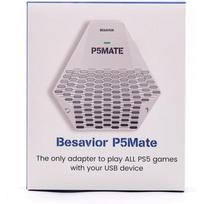 P5 Mate USB adapteris PS5/PS5 Slim žaidimų keitikliui, priedai daugelio žaidėjų žaidimams, mažas vėlavimas, palaiko kelis valdiklius/periferinius įrenginius/ausines/kt. 7.25*1.66*7.19cm balta