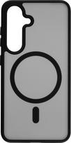 FoneKit Magnetic Soft Touch Screen Protector, Samsung Galaxy S25, black/grey