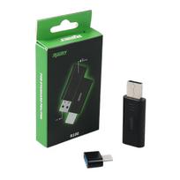 Bluetooth valdiklio belaidis adapteris, skirtas PS4/PS5/PS5 Edge/Switch Pro/Switch/Switch Lite/PC/Android TV Box/Steam (Įtraukite c tipo OTG jungtį) Package:10.77*5.2*1.7cm juoda