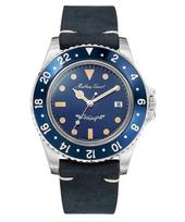 Mathey-Tissot Mathy Vintage Odinis Dirželis Mėlynas Ciferblatas Kvarcinis H900ALBU Vyriškas Laikrodis mėlyna