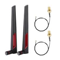 2PCS M.2NGFF belaidžio tinklo plokštės prijungimo kabelis 2*8DBi AC688 tinklo antena