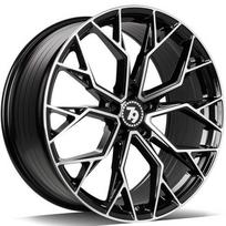 Ratlankis SEVENTY9 R18x8 5x120 ET 30 CB 72 (Black Front Polished) (735 KG kg)