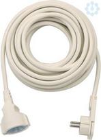 Extension cable, 1-socket, 10 m H05VV-F 3G1,5 white, IP20 1168980210 | 4007123644643