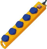 Extension 5-socket, 2m H07RN-F 3G1,5, with switch, IP54, yellow, Super-Solid SL 554 1159900205-115986020 | 4007123100156