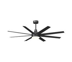 Aigostar-LED Reguliuojamas lubinis ventiliatorius LED/24W/230V 2700-6500K 165cm+RC juoda