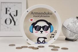 Taupyklė berniukui Panda su ausinėm