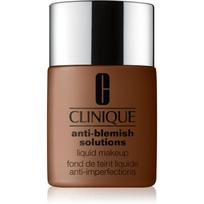 Clinique Anti-Blemish Solutions™ Liquid Makeup intensyvaus maskuojamojo poveikio makiažo pagrindas riebiai, į aknę linkusiai odai atspalvis WN 125 Mahogany 30 ml