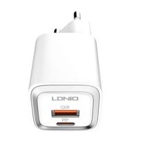 Sieninis įkroviklis LDNIO A2318M USB, USB-C + USB-C - Lightning Cable