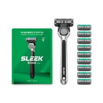 Dorco Sleek Edge skutimosi skustuvas 1 rankena + 10 kasečių rinkinys