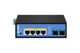 Ernitec 6-port 1000Mbps Industrial  Managed PoE Switch - 2 x SFP