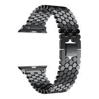 „Apple Watch Ultra“ 49 mm, 10, 9, 8, 7, 6, 45 mm, 41 mm dirželis, skirtas „iWatch“ 44 mm, 40 mm, 42 mm, 46 mm, žuvies žvynų nerūdijančio plieno apyrankė iwatch 1-2-3 42mm juoda