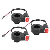 3pcs Electric Bicycle Scooter Horn Switch Button Plastic Waterproof Horn Switch for Handlebar