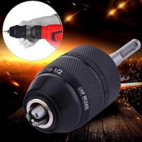 Grąžto griebtuvo adapteris, 2-13mm 1/2-20UNF tvirtinimas, didelio našumo profesionalus konverterio įrankis su SDS Plus kotu adapteriu juoda