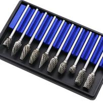 3 mm koto brėžinys volframo karbido frezavimo pjoviklis Rotary Tool Burr dvigubo deimantinio pjovimo rotacinis Dremel metalo medžio elektrinis šlifavimas 10Pcs/box