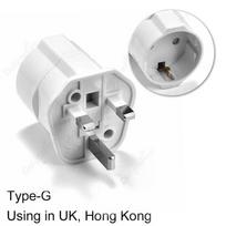 ES į JK kištuko adapteris Europos Euro Schuko kištukas į JK kelioniniai adapteriai Europos maitinimo adapteris AC keitiklis 250V 13A elektros lizdas UK balta