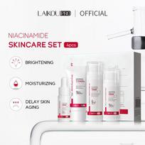 LAIKOU Pro Niacinamido Odos Priežiūros Rinkinys Anti-senėjimo Serumas Kremas Šviesinantis Tonikas Veido Prausiklis Niacinamide Set white