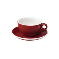 Puodelis su lėkštute Loveramics Egg Red Cappuccino, 200 ml