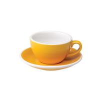 Puodelis su lėkštute Loveramics Egg Yellow Cappuccino, 200 ml