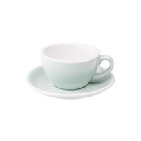 Puodelis su lėkštute Loveramics Egg River Blue Cappuccino, 200 ml