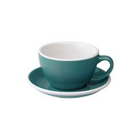 Puodelis su lėkštute Loveramics Egg Teal Café Latte, 300 ml