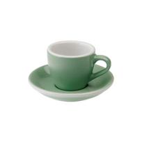 Puodelis su lėkštute Loveramics Egg Mint Espresso, 80 ml