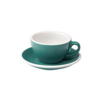 Puodelis su lėkštute Loveramics Egg Teal Cappuccino, 200 ml