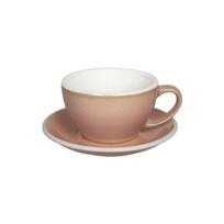 Puodelis su lėkštute Loveramics Egg Rose, Café Latte, 300 ml