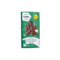Pieninio šokolado plytelė Galler Lait Praline Eclats de Noisettes su pralinė įdaru ir smulkintais lazdynų riešutais, 180 g