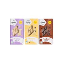Šokolado plytelių rinkinys Galler Blanc Praline x Blanc Manon x Lait Praline, 3 x 180 g