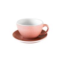 Cappuccino puodelis su lėkštute Loveramics Egg Cinnabar, 250 ml