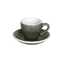 Espresso puodelis su lėkštute Loveramics Egg Forest, 80 ml