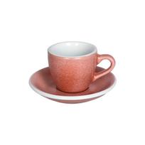 Espresso puodelis su lėkštute Loveramics Egg Cinnabar, 80 ml
