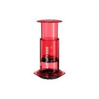 AeroPress Coffee Maker - Clear Red