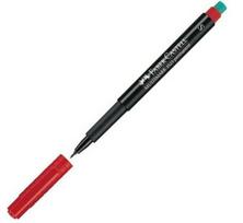 Permanentinis žymeklis Faber Castell Multimark S 0,4mm, raudonas, su trintuku