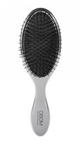 Šepetys plaukams OSOM Professional Hair Brush Silver Chrome OSOMP2258, su nailono spygliukais, sidabrinės chromo spalvos