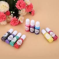 9 Spalvos 10g Epoksidinės UV Dervos Dažiklis Dažiklis Pigmentas DIY Menas Amatai (#B)