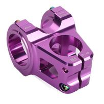 31,8 mm kalnų dviračio kotas, aliuminio lydinio lengvas, pasidaryk pats, trumpas vairo kotas, skirtas pakeisti violetinė