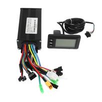 Elektrinio dviračio konvertavimo rinkinys 24V 36V 48V 500W-750W 26A 3 režimų valdiklio GD01 LCD ekrano rinkinys