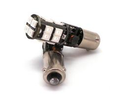 2 vnt. H21W raudona LED lemputė BAY9S 12-18V CANBUS 650lm galinga Off-Road