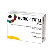 Nutrof Total - Visapusiškas akių sveikatos papildas su Omega-3, liuteinu, resveratroliu, zeaksantinu ir vitaminu D3, 30 kapsulių