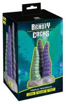 Varpos imitatorius Beasty Cocks Triple Tentacle, įvairių spalvų