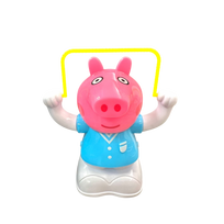 Šokinėjantis per šokdynę George iš Peppa Pig su šviesomis ir garsais
