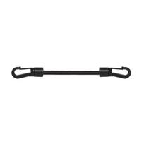 Tvirtinimo elastinė guma su kabliukais Bradas BUNGEE CORD LOCK HOOK, 25 vnt., 60 cm, juoda
