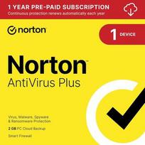 Norton Antivirus Plus antivirusinės programos nauja elektroninė (ESD) licencija 1 metams 1 vartotojui (1 įrenginiui)